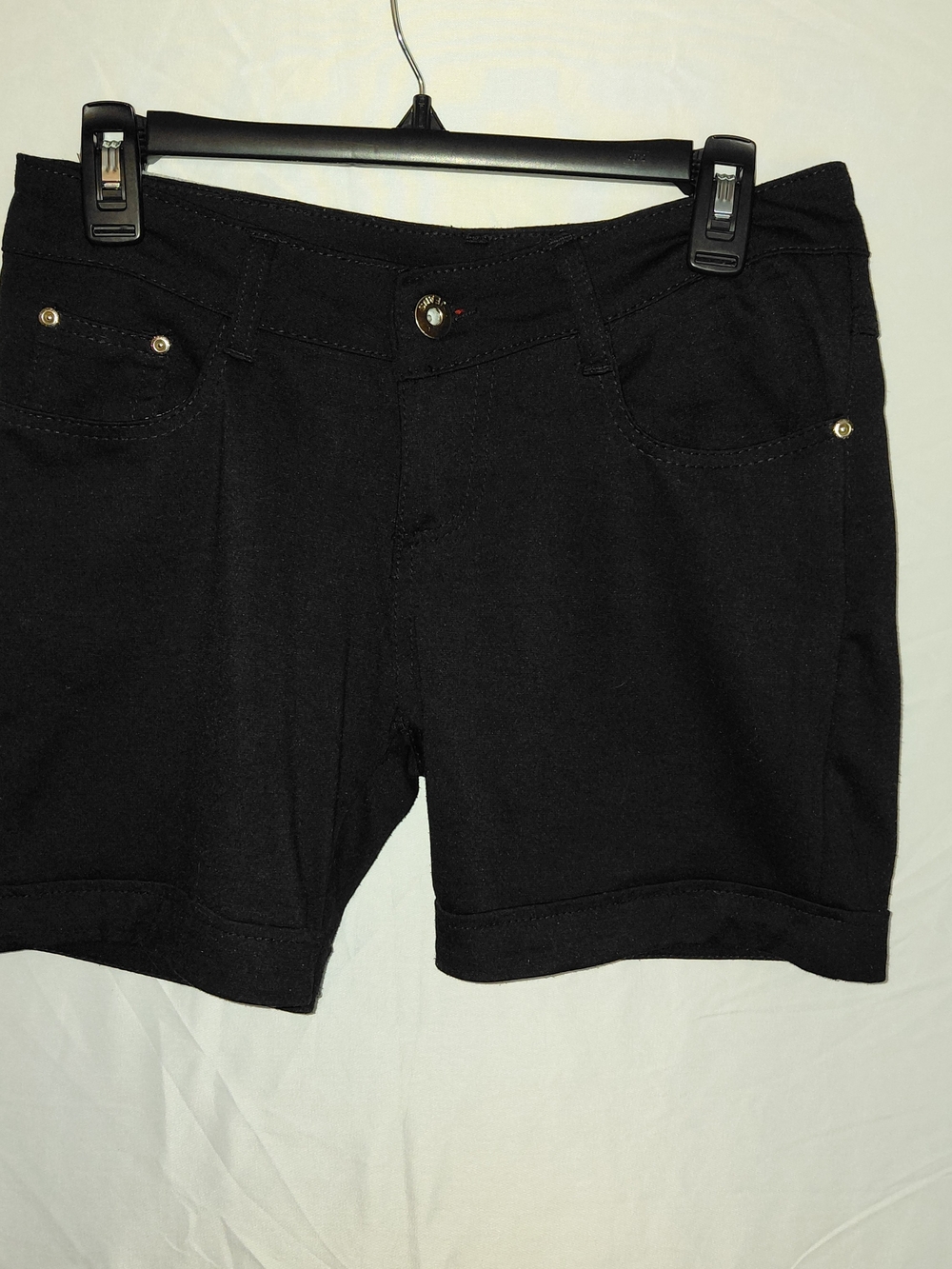 Men's Black Jean Shorts - Classic Denim Cut #2300